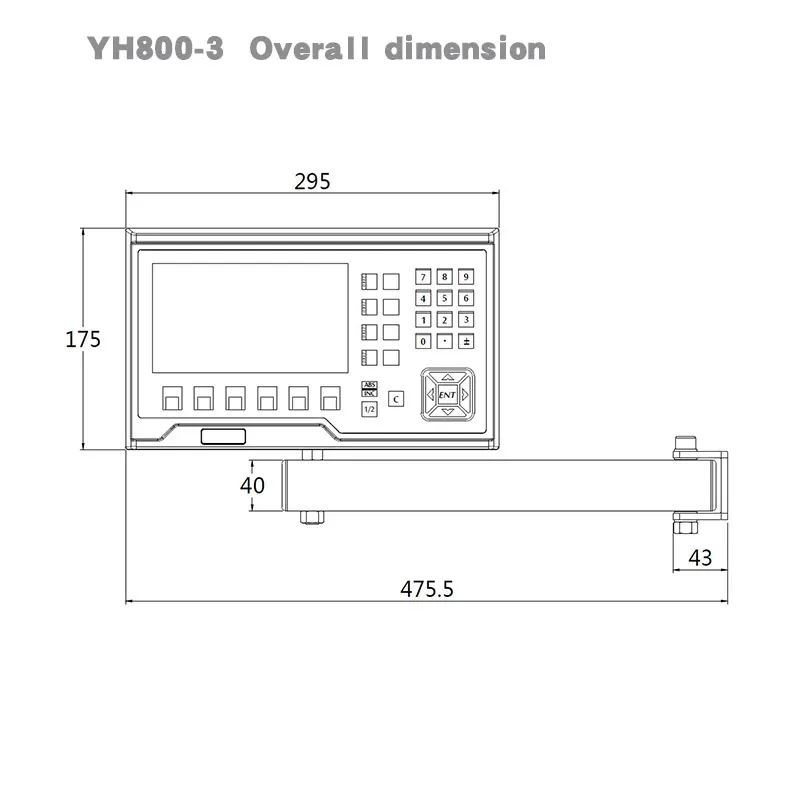 Two And Three Axis Lathe Milling Machine Lcd CNC DRO Linear Scale Digital Display Electronic Gate Optical Size