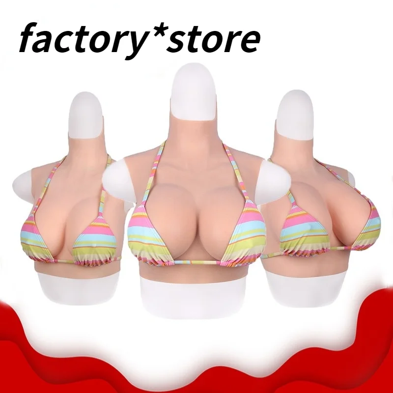 Realistic Silicone Fake Breast Shape Elastic Cotton Fake Breast Transvestite Transgender Transvestite Queen Transvestite