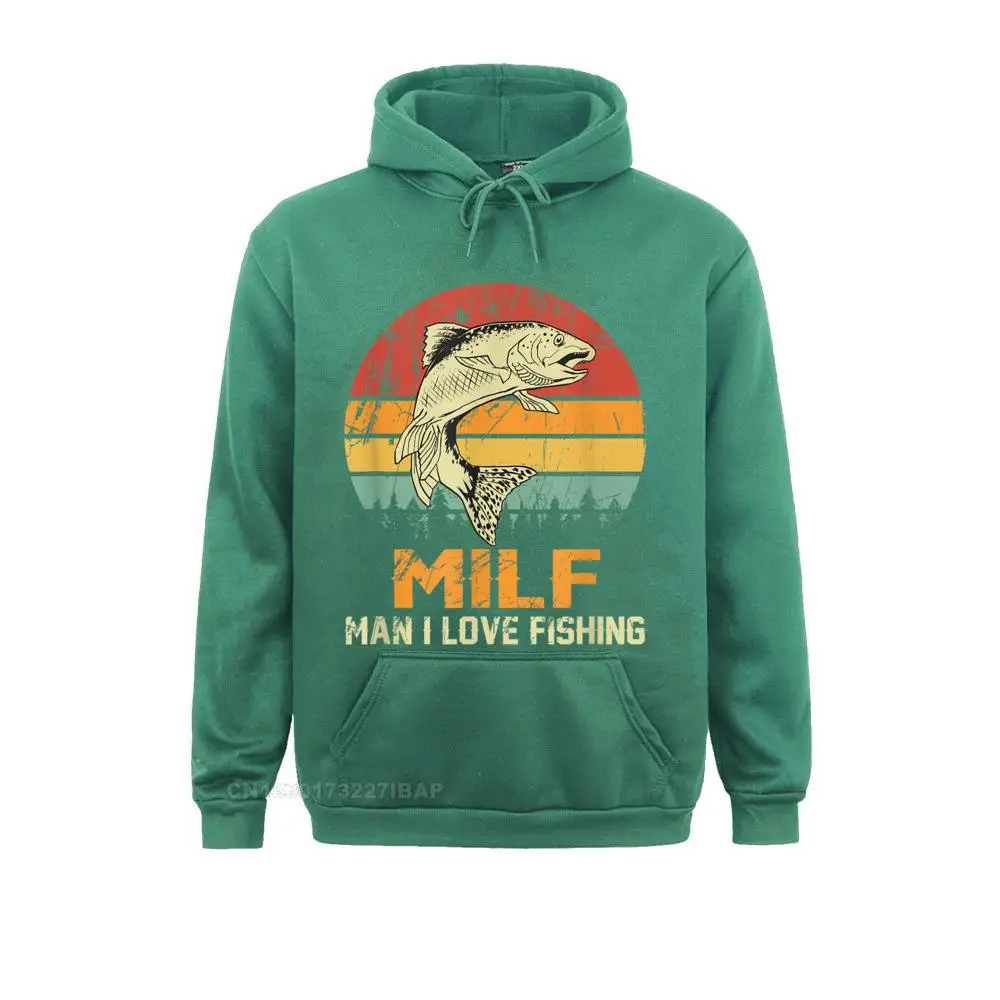 Milf Man I Love Vissen Grappig Vis Vintage Outfit Hoodie Nieuwigheid Gepersonaliseerde Hoodies Funky Sportswears Mannen Sweatshirts