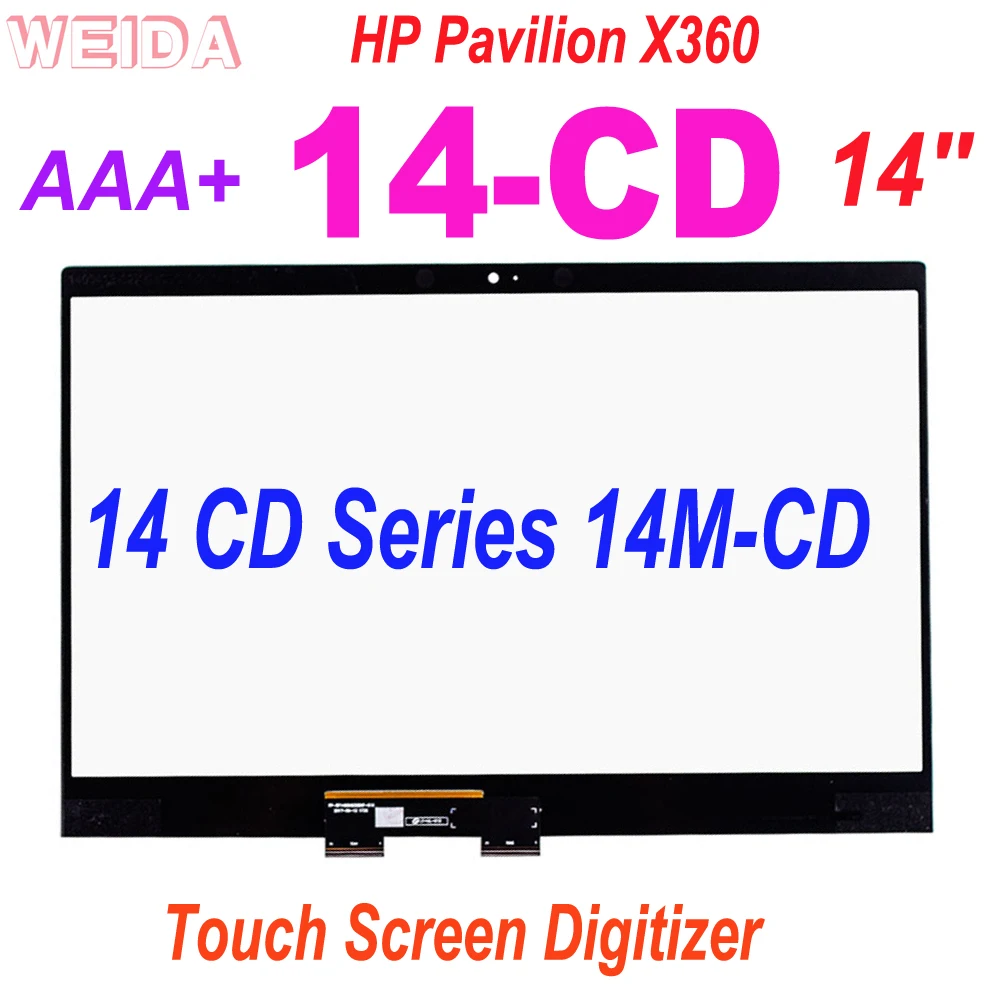 

14-дюймовый сенсорный дигитайзер для HP Pavilion X360 14-CD 14CD 14 CD 14M-CD серии ноутбуков сенсорный экран дигитайзер стеклянная панель Замена