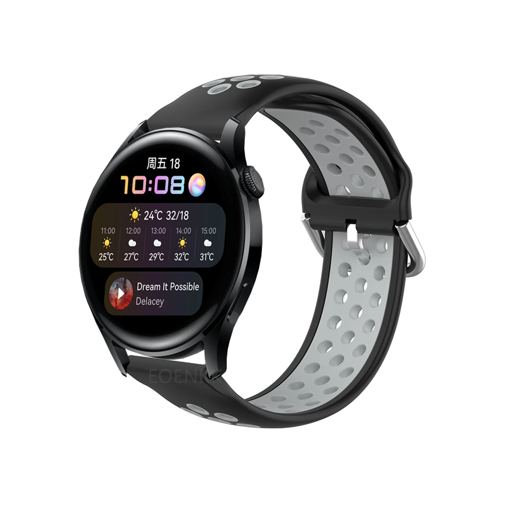 22 مللي متر سيليكون المعصم حزام الفرقة ل Huami Amazfit GTR 2 2e سوار ل سامسونج غالاكسي ساعة 3 حزام ل هواوي ساعة 3 برو سترا