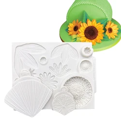 Sunflower Silicone Mold Sugarcraft Cupcake Baking Mold Chocolate Fondant Cake Decorating Tools