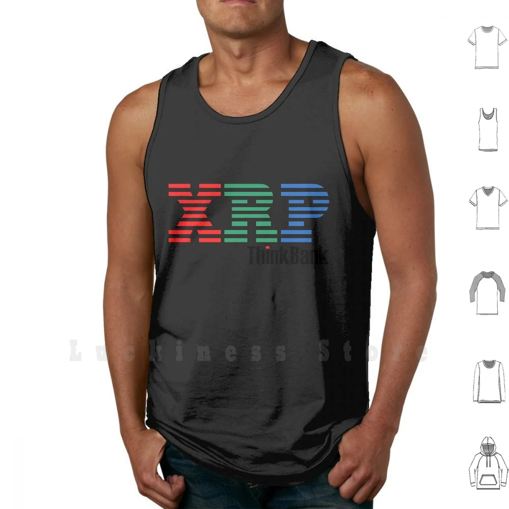 Ripple X Ibm Thinkbank-Cryptoboy Tank Tops Vest 100% Cotton Ripple Bitcoin Xrp Bank Ibm Thinkpad Crypto Cryptocurrency