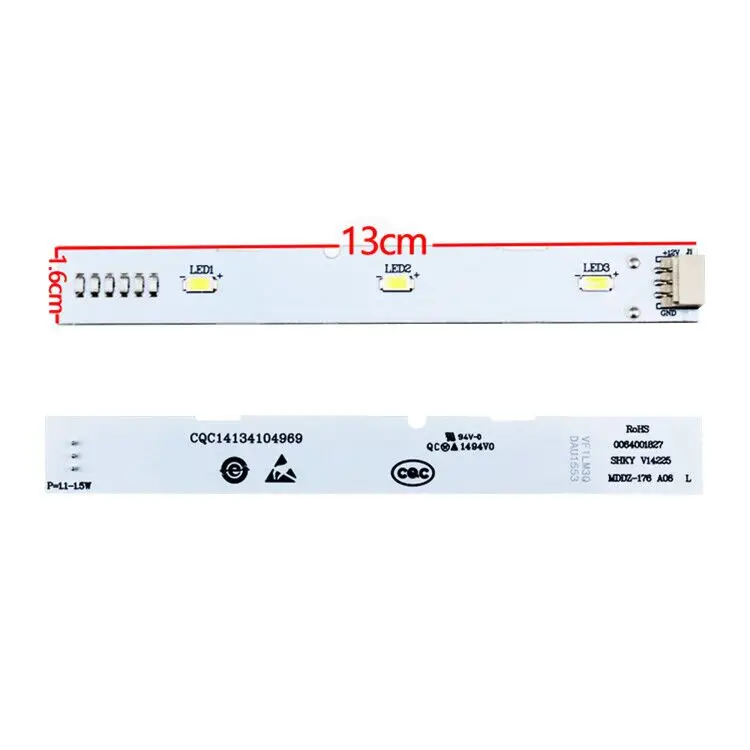 LED Backlight Strip Lamp For Haier BCD-575WDBI 0064001827 Front-door Refrigerator Bar Accessories