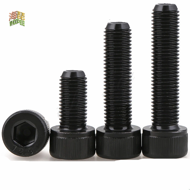 5-50pcs Hexagon Hex Socket Cup Head Screw Bolts M1.6 M2 M2.5 M3 M4 M5 M6 M8 M10 12.9 Grade Carbon Steel Allen Screw