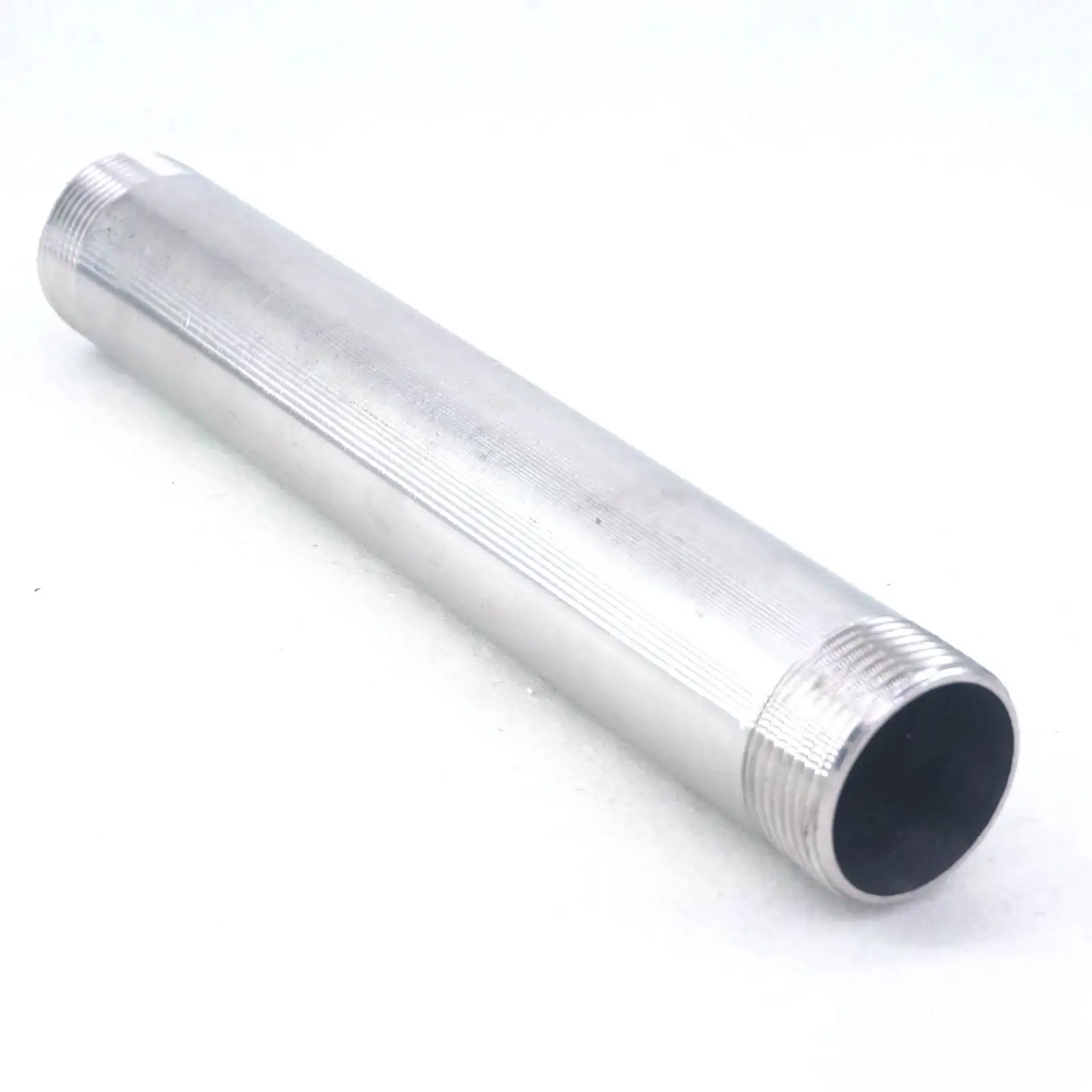 

1-1/4" BSP Equal Male Thread Length 200mm 304 Stainless Steel Long Straight Pipe Fitting Connector Adapter