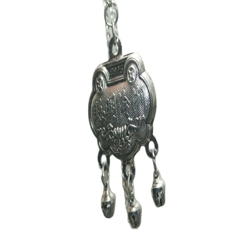 Silver Carving Double Sided Pendant, Old Miao, Collectible, Chinese