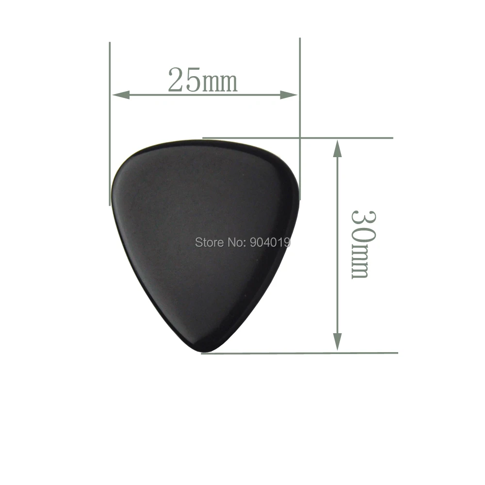 Lots of 50pcs Extra Heavy 1.5mm Blank Guitar Picks Plectrums Solid Black For Electric guitar bass