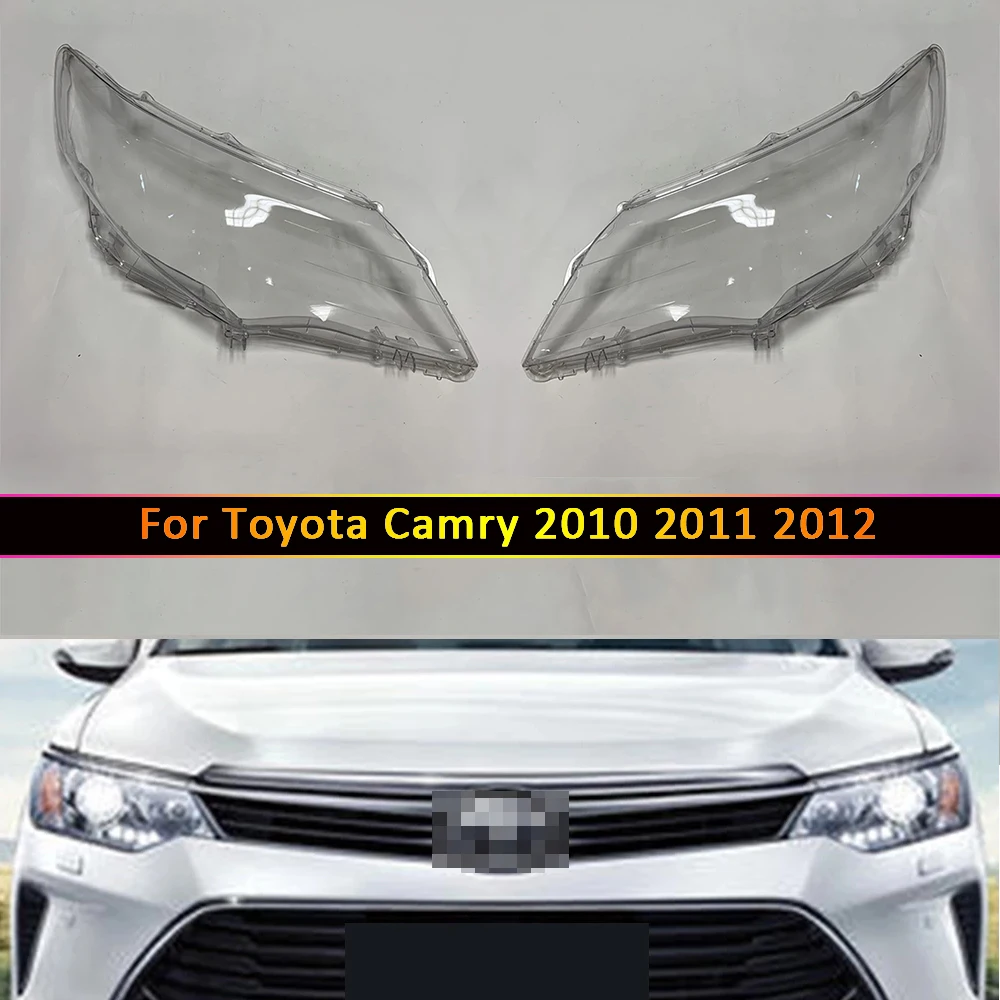 Dla Toyota Camry 2010 2011 2012, reflektor samochodowy, reflektor, klosz, szklana obudowa obiektywu, przezroczysta osłona lampy