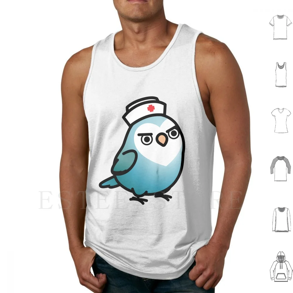 Sassy Nurse The Lovebird Tank Tops Vest Sleeveless Lovebird Nurse Bird Birb Birdhism Birdism