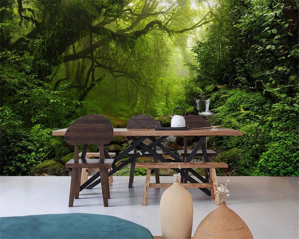 

beibehang Customize modern new green tree bedroom living room dining room wallpaper papel de pared wall papers home decor