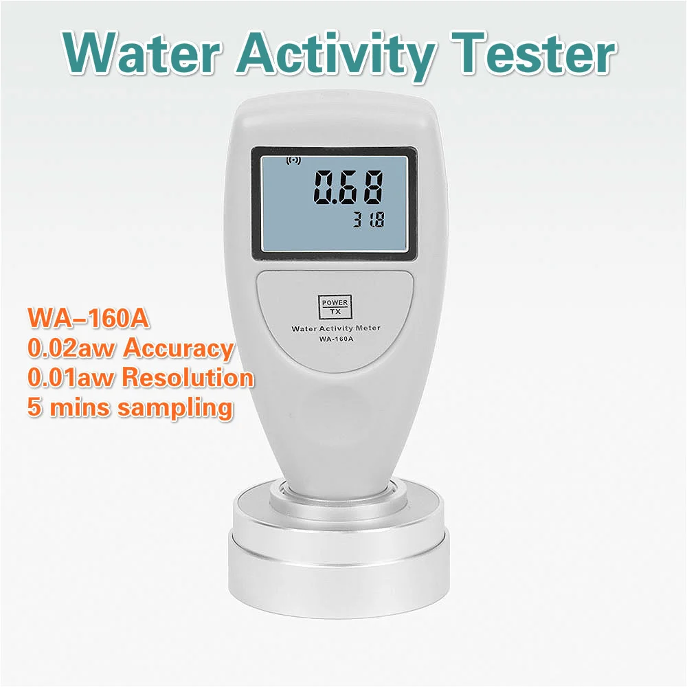 Handheld Water Activity Meter Analyzer WA-160A with USB Data Cable and Software Used to Measure the Water Activity of Food