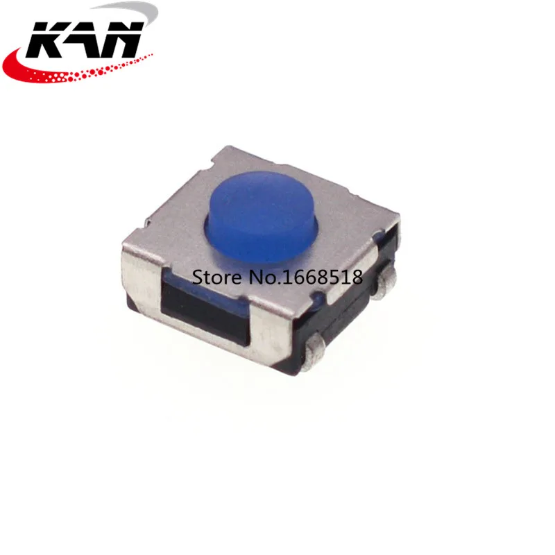 20pcs 6*6*3.4mm 6*6*4.3mm 6*6*5mm 4Pin SMD Waterproof Silicone Tact Switch 4P Micro Push Button Tactile Switchs