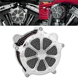 RSD Speed 7 Venturi Air Cleaner Chrome Intake Filter For Harley Sportster 883 Dyna V-Rod Softail Fat Boy Touring Ultra FLHR FLHX