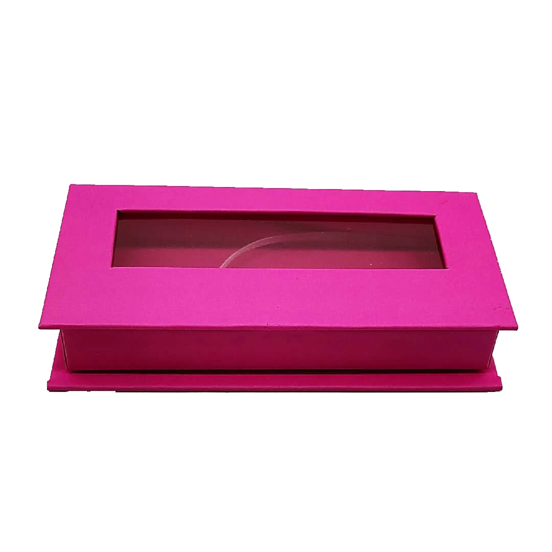 1pcs with tray Magnet common eyelash box case packaging empty wholesale bulk 18-25mm mink color lashes boxes Customizable logo