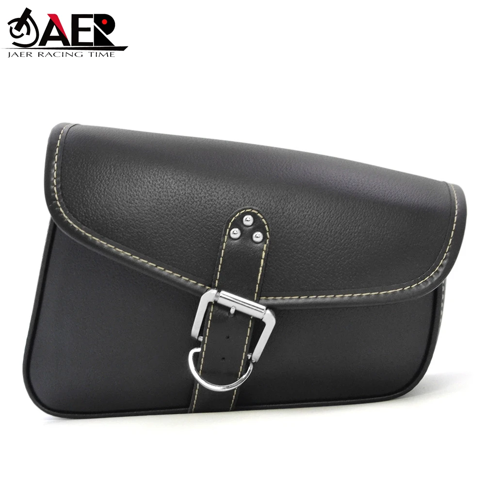 

JAER 1x Motorcycle PU Leather Saddlebag Saddle Tool Motorbike Saddlebags Motorcross Saddle Bags Side Tool Storage