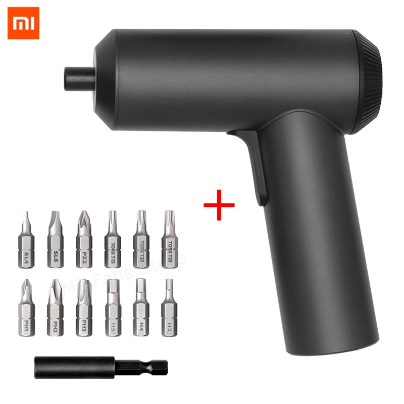 XIAOMI Mijia Cordless Rechargeable Screwdriver 3.6V 2000mAh Li-ion 5N.m Electric Screwdriver With 12Pcs S2 Screw Bits For home