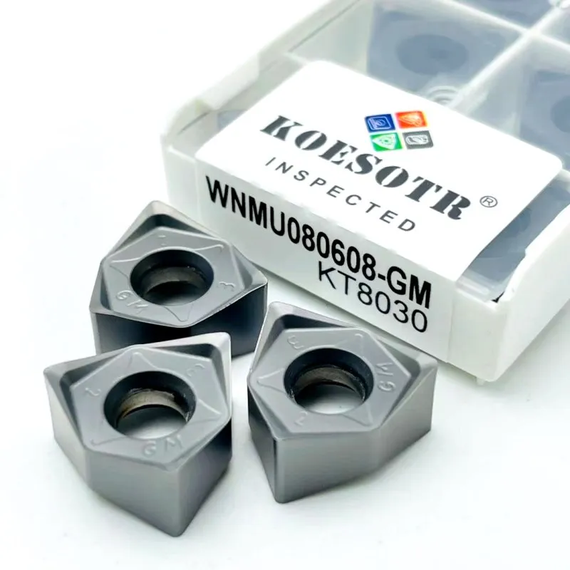 100% original WNMU080608 GM high quality double-sided hexagonal 90 degree right angle fast feed carbide turning tool WNMU