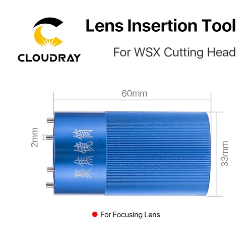 Imagen 2 del producto Cloudray-Herramienta de inserción de lentes D30 para WSX, lente colimadora de enfoque en máquina cortadora láser de fibra de 1064nm