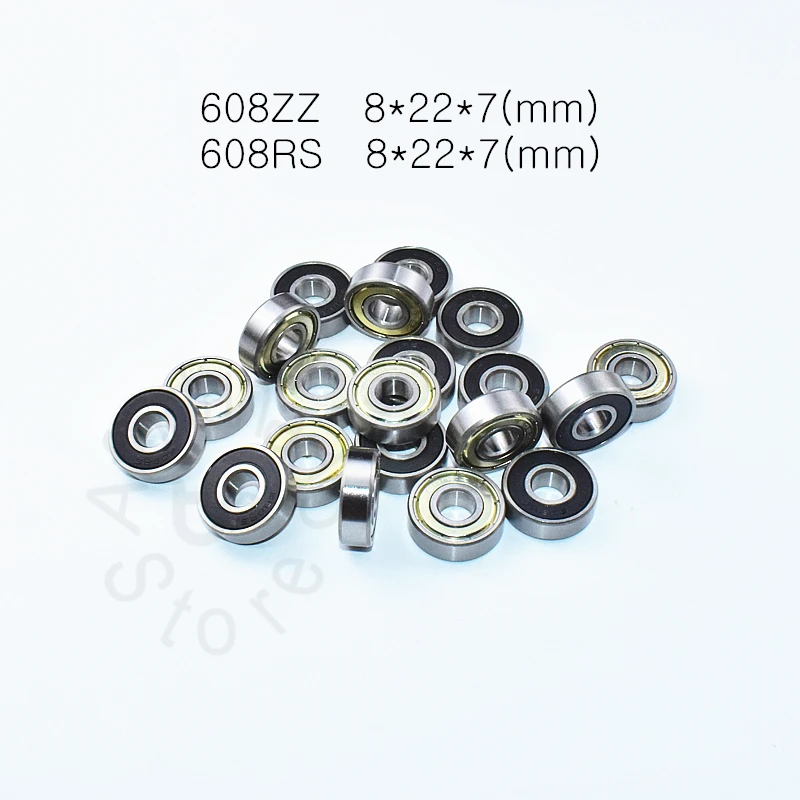 

Carbon steel 608 608zz 608rs 8*22*7(mm) 10pieces bearing free shipping bearings metal Sealed Bearing Economical practical