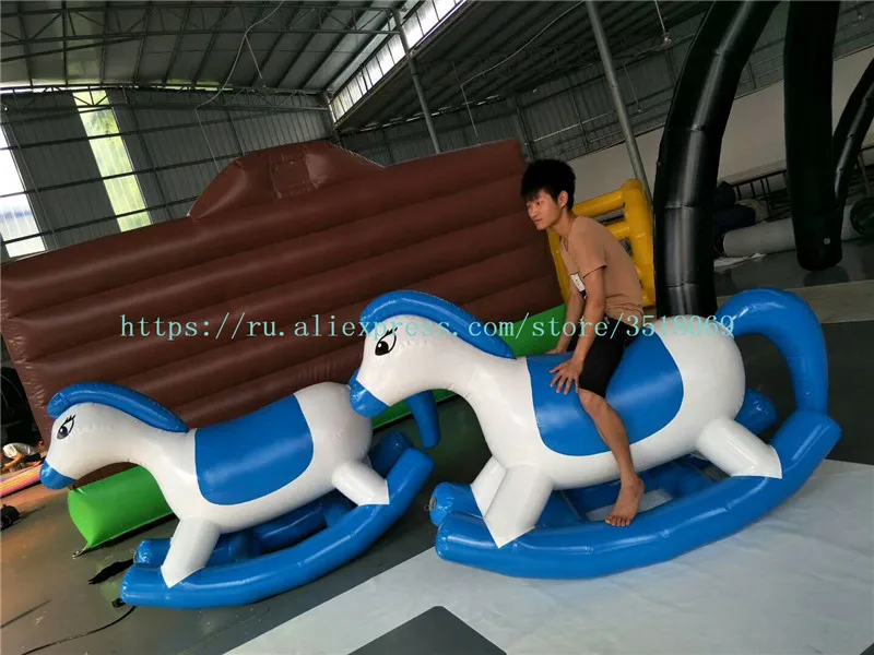 

Cheap PVC inflatable pony, water children's pony inflatable toy, available for land and water