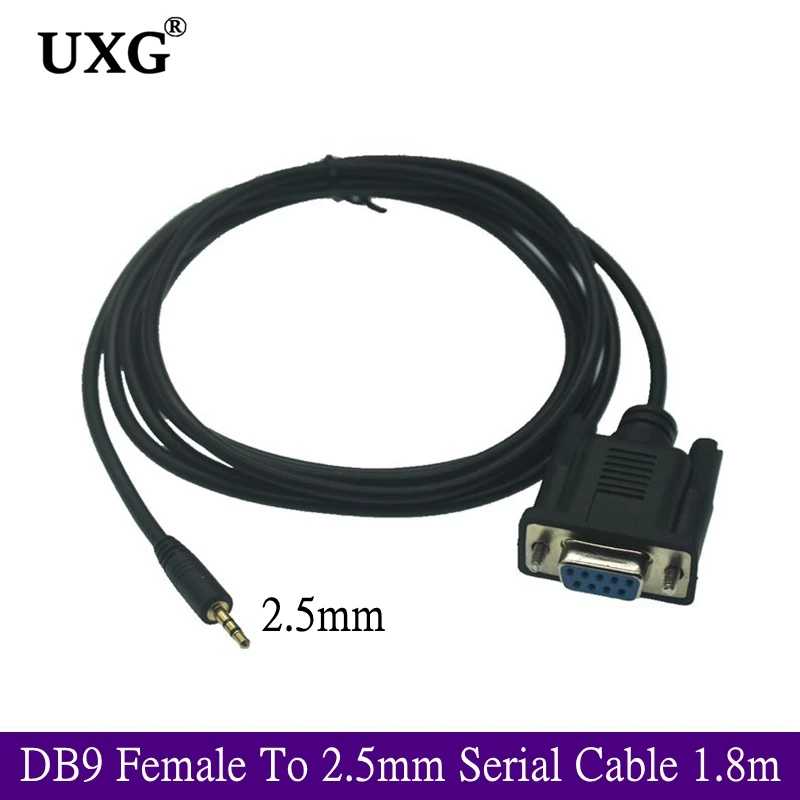 

1.8M DB9 Cable 2.5mm Male DB9 Female Serial Cable 9P RS232 2.5mm Line 9Pin RS232 DB9 Female 2.5mm Male Serial Line Cable Cord