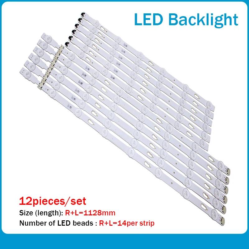 LED backlight strip(12)For Samsung UE55JU6000 UE55JU6450 UE55JU7002T UE55JU7000U UN55JU7100 UE55JU7000 UE55JU7500 UE55JU7080T