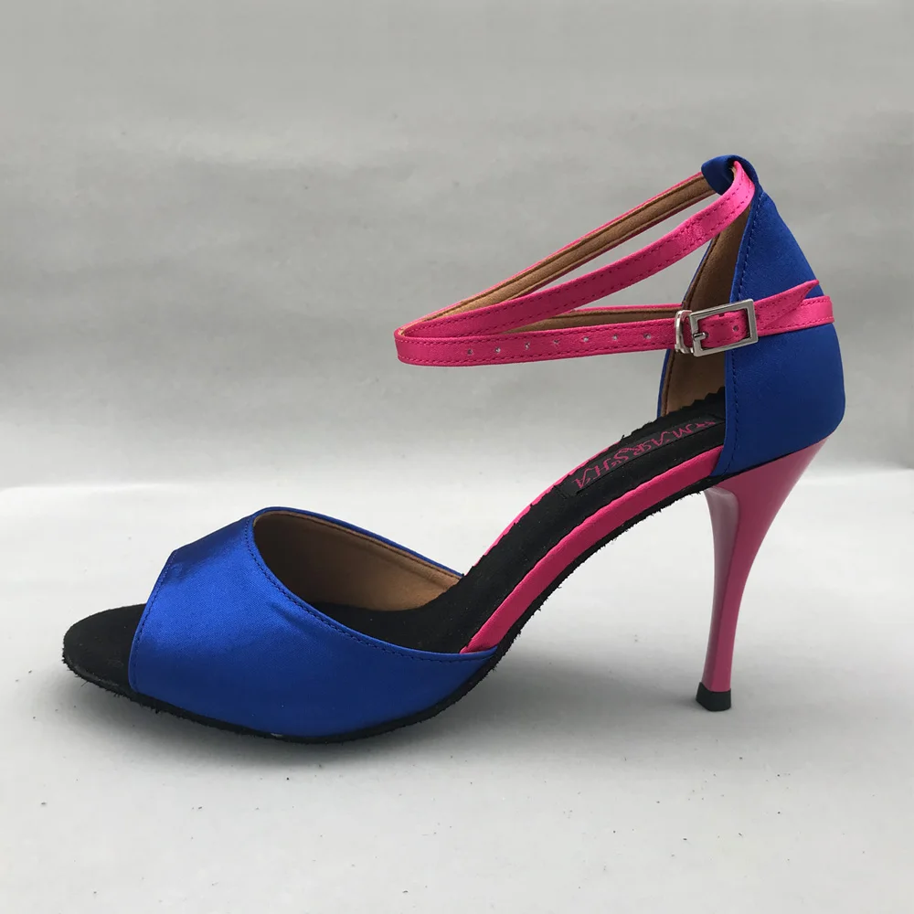 Latin Dance Shoes  women Salsa shoes pratice shoes comfortable shoes MS6237SR 9cm high heel  low heel available