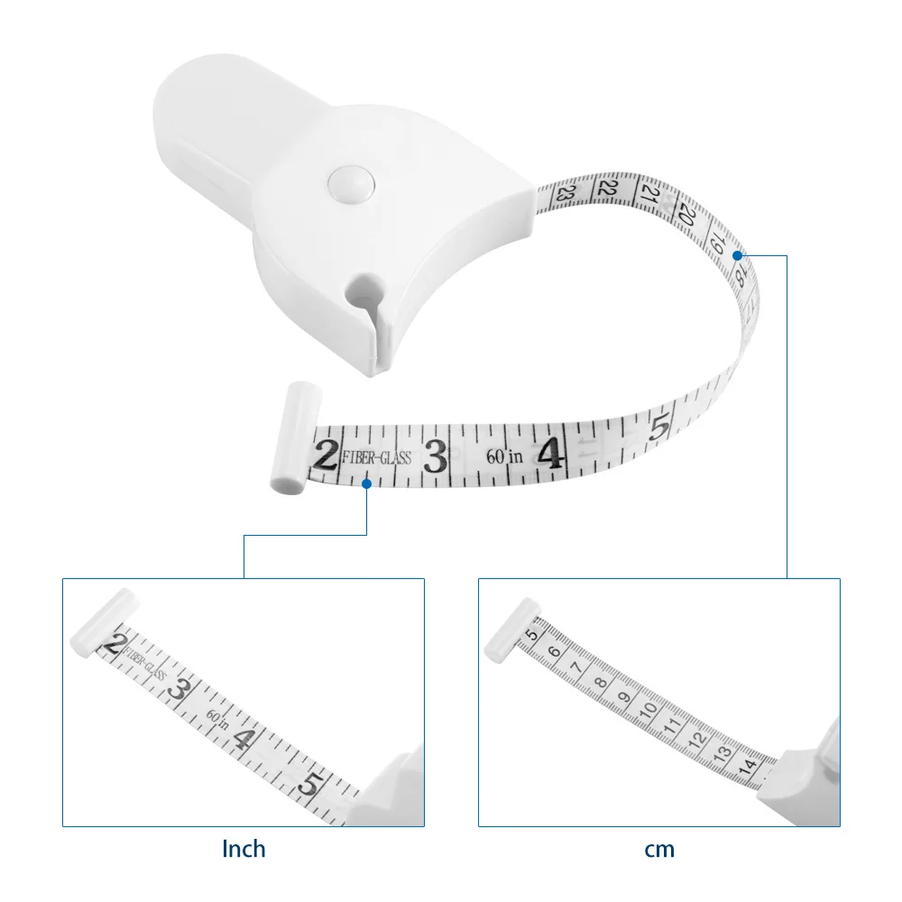 150cm / 60 polegada bonito roupas régua de medição portátil mini plástico crianças altura medição fita medida régua telescópica