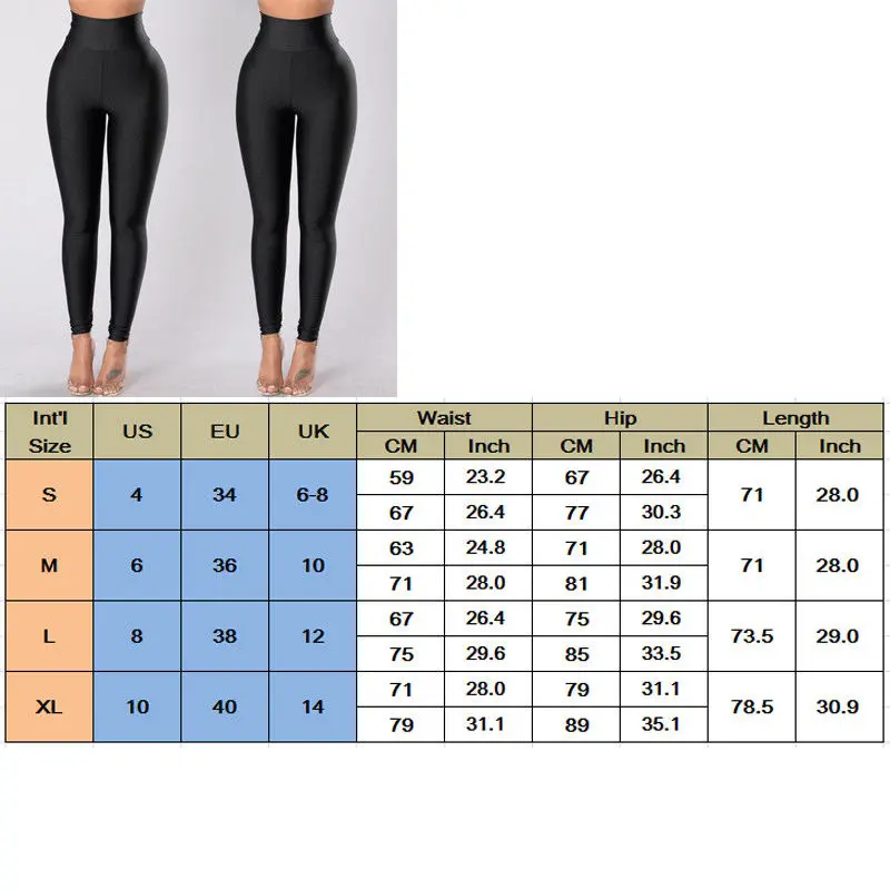 High Waist Leather Pants Women Fitness Leggings Compression Workout Jogger Trousers Female Clothes