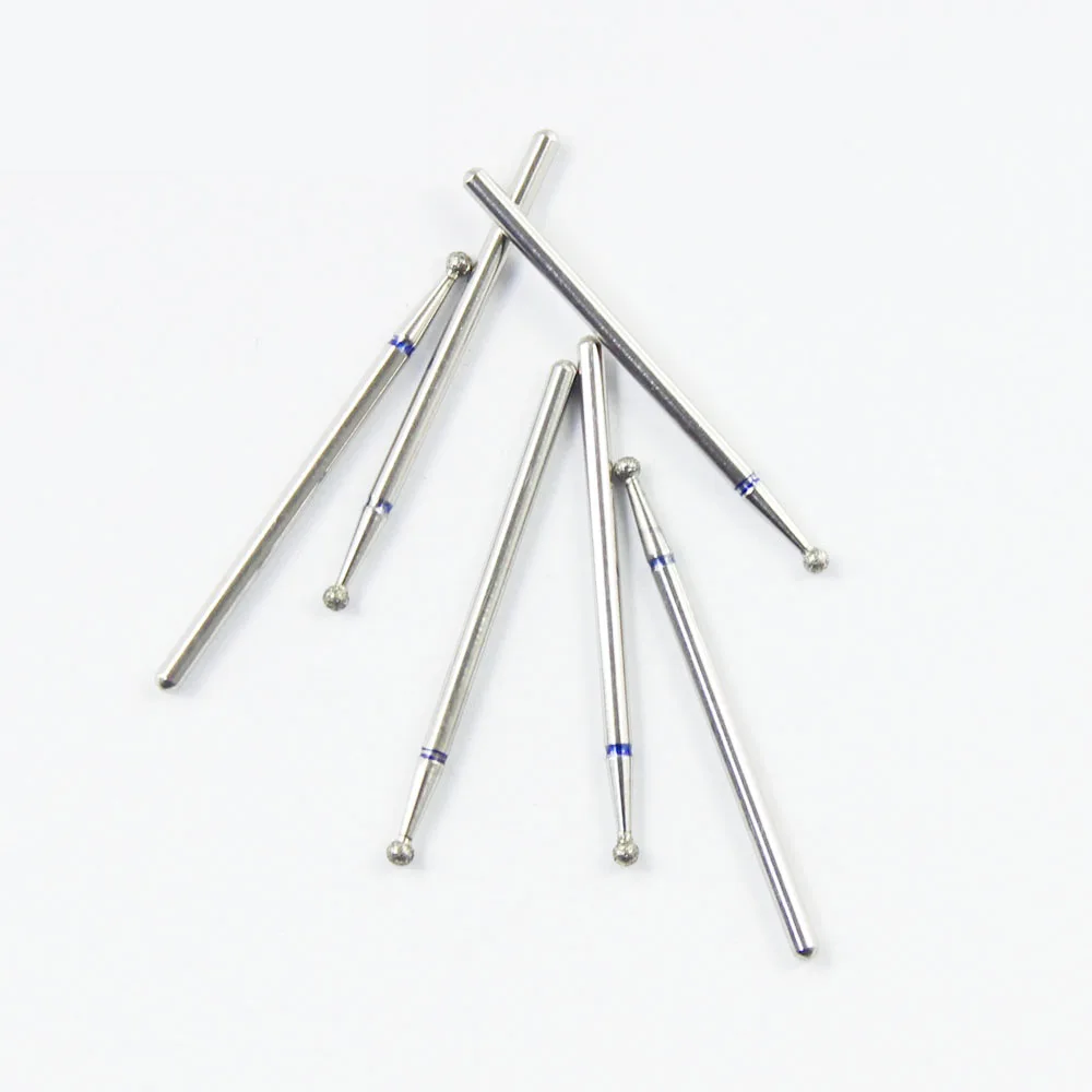 10pcs/box Dental Burs Polishing Head Sintered Diamond KITs 1.6-6.0mm Dentistry Drill Bits Lab Abrasive Material Tool Supplies