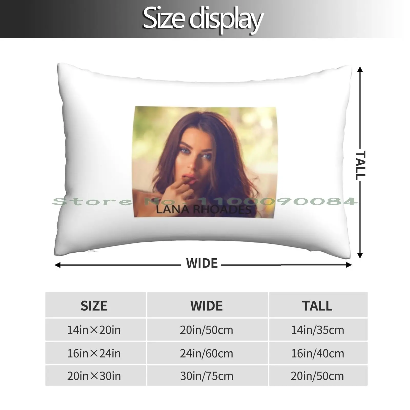 Lana Rhoades Pillow Case 20x30 50*75 Sofa Bedroom Anti Hero Skateboards 1 Long Rectangle Pillowcover Home Outdoor Cushion Decor