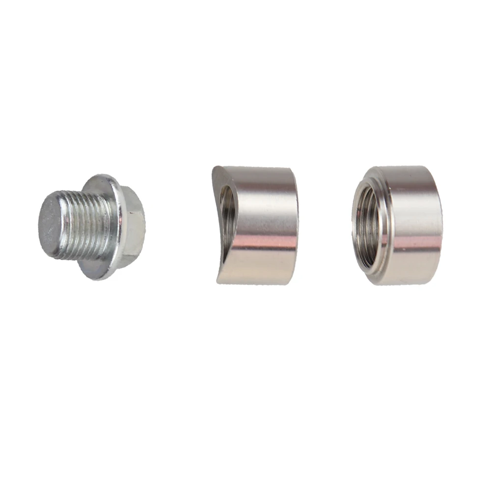 Zuurstof Sensor Roestvrij Steels Bung Plug Moer Stapte Montage Cap Kit Plug Moer Plug Wideband Moer Fitting Las Bungs M18X1.5