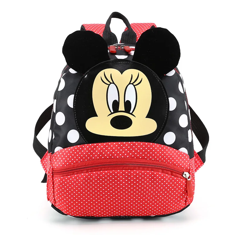 Disney Mickey mouse Children\'s School Bag Kindergarten Boy Girl Baby Backpack Minnie Cute Plush Bag Cartoon Backpack Kid\'s Gifts