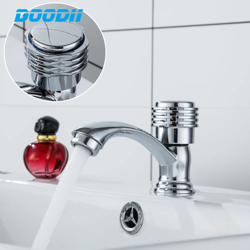 Wholesale And Retail Fashion Style Home Bath Basin Faucet Deck Mount Cold Water Tap Torneira Doodii