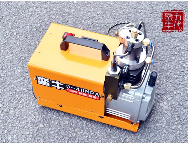 

40Mpa High Pressure Air Pump Electric Mini Air Compressor Water Cooled Air Pump With Oil-water Separator 220V