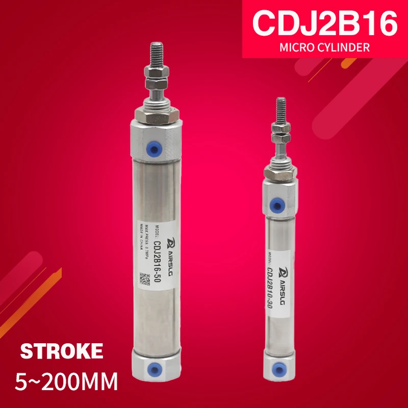 

Free Shipping CDJ2B CDJ2B16 Mini Pneumatic Cylinder Double Acting Single Rod-5-10-20-25-30-35-40-45-50-60-75-100-125-150-175-200