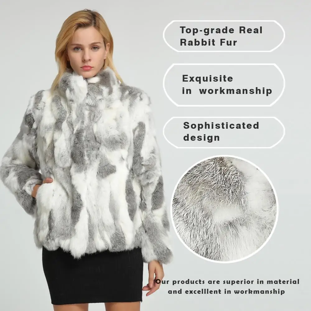 Women\'s coats Real Rabbit Fur Coat Winter Real Fur Jacket Color Optional women jacket womens spring jackets Fur Story FS151249