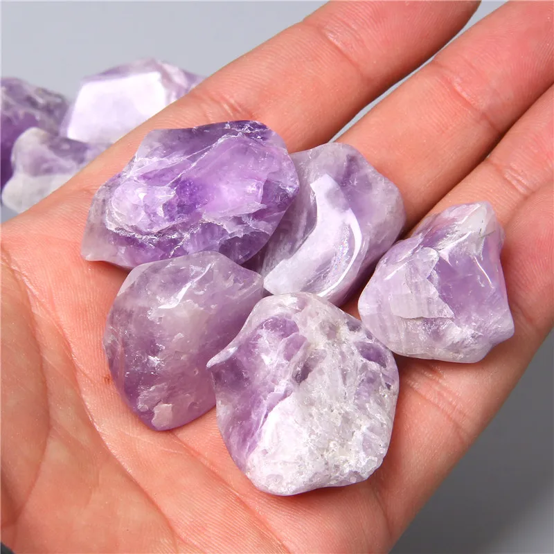 Unregelmäßigen 50g Raw Natürliche Stein Nugget Klar Weiß Rose Amethysten Quarz Stein Reiki Healing Aromatherapie Kristall Mineral Nugget