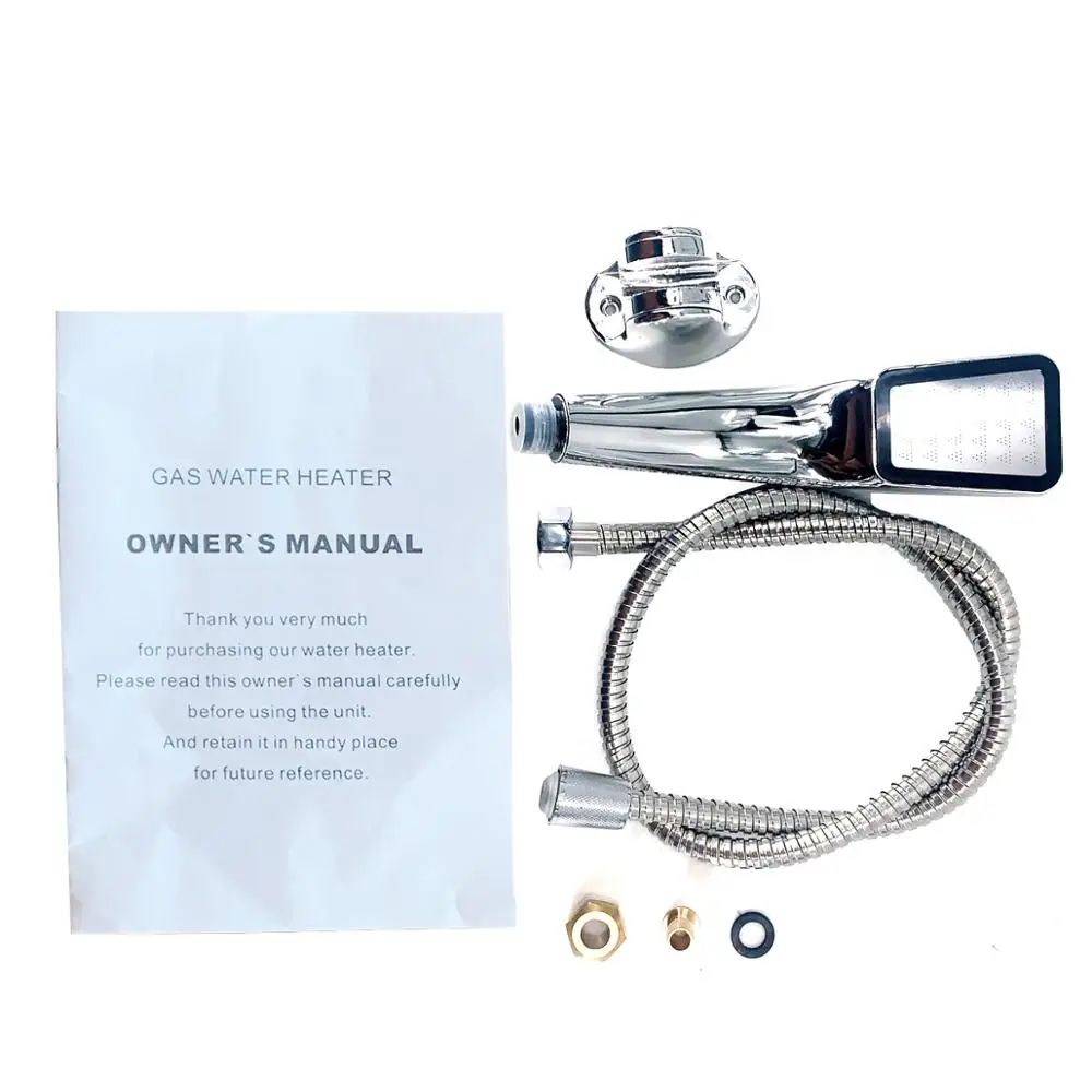 Chauffe-eau instantané sans réservoir avec pomme de douche, 16kw, 8l, chauffe-eau au gaz naturel, livraison gratuite