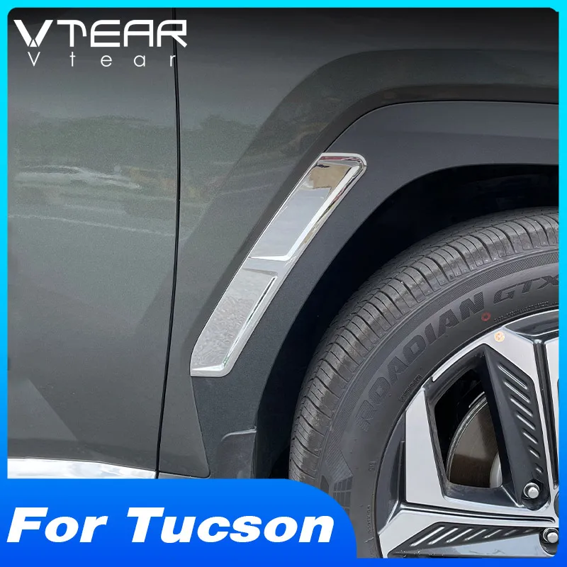 

Для Hyundai Tucson 2021-2024: Накладки на колесные арки (передние и задние), хромированные, из АБС-пластика, для внешнего тюнинга