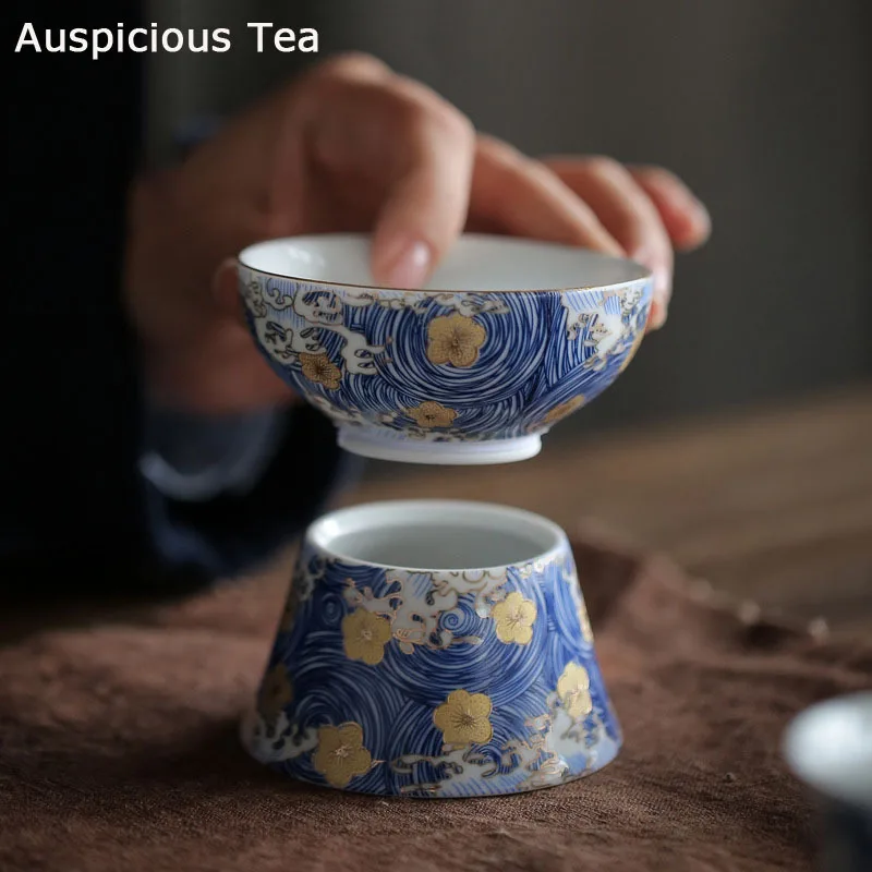 

Starry Sky Enamel Color Tea Filter Handmade Ceramic Tea Filter Household Kung Fu Tea Set Tea Drain Accessories Customized Gift