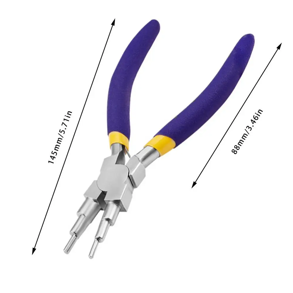 6-in-1 Pliers بها بنفسك أداة مجوهرات كماشة مكافحة الصدأ دليل لف النمذجة كماشة مجوهرات صنع المجوهرات أدوات اليد العمل كماشة