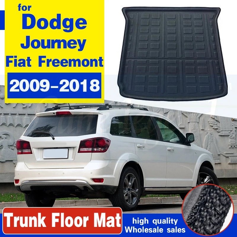 For Dodge Journey For Fiat Freemont 2009-2018 Rear Trunk Cargo Liner Mat Floor Tray Carpet 2011 2012 2013 2014 2015 2016