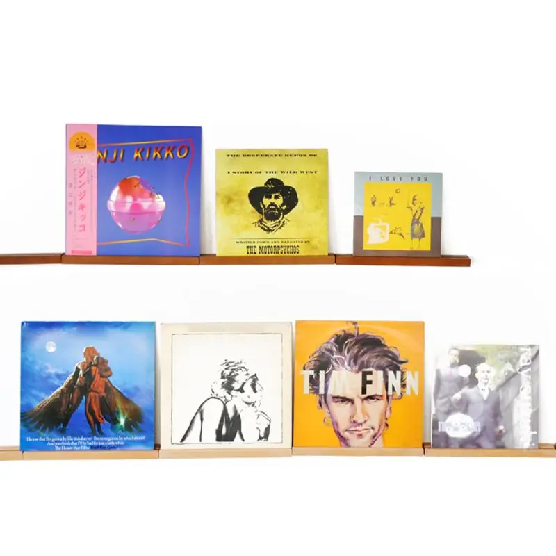 Durable Beech Record Display Stand Bracket Turntable Holder for LP Vinyl Records Accessories