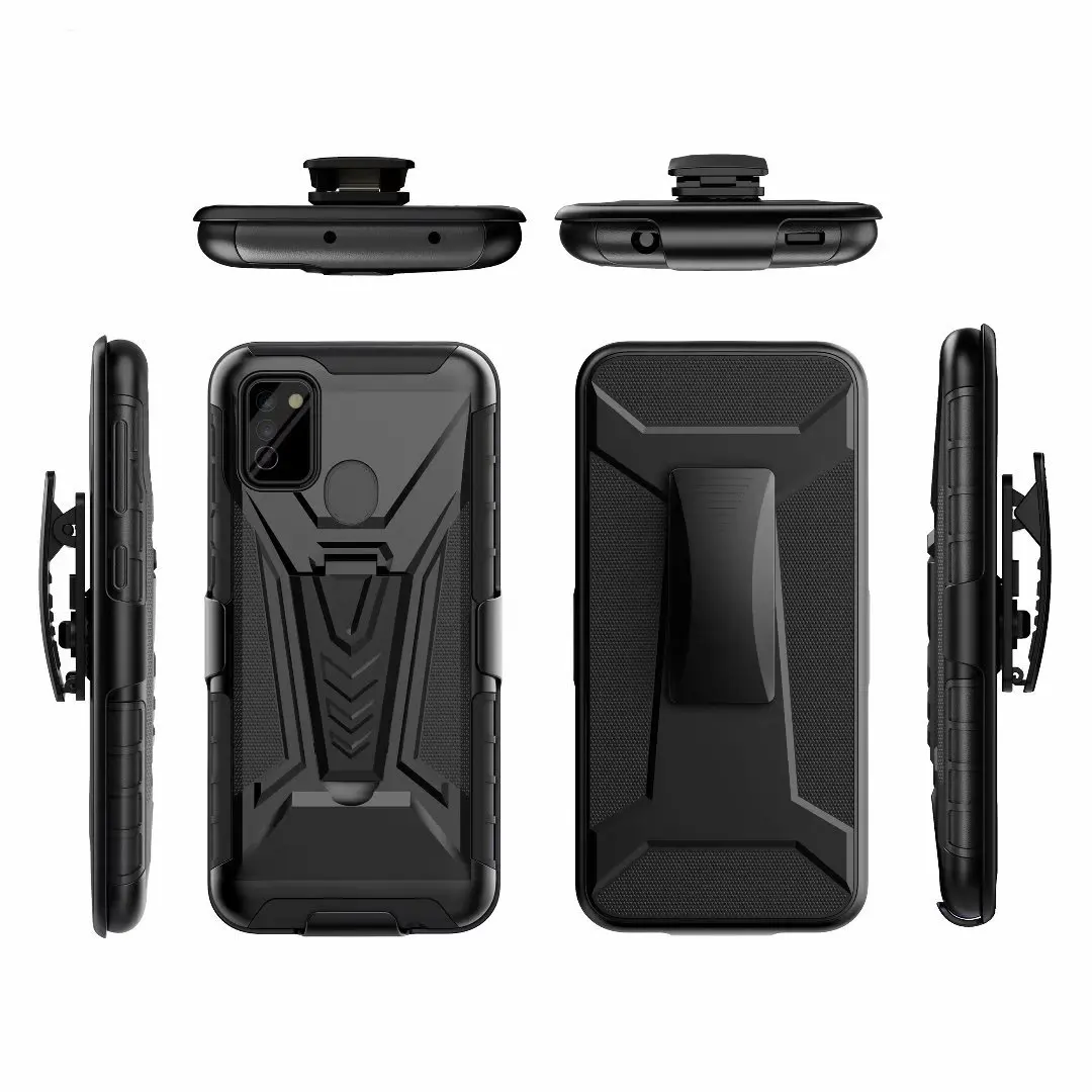 Combo Shell Slim Rugged Case built-in Kickstand Swivel Belt Clip Holster Shockproof Cover For Xiaomi Redmi 9C