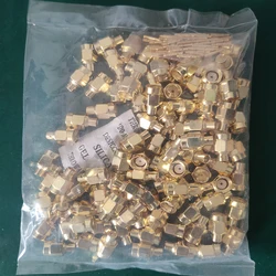 100pcs SMA Male Plug Connector Solder for RG402 .141 Semi-Rigid Cable 50 Ohm