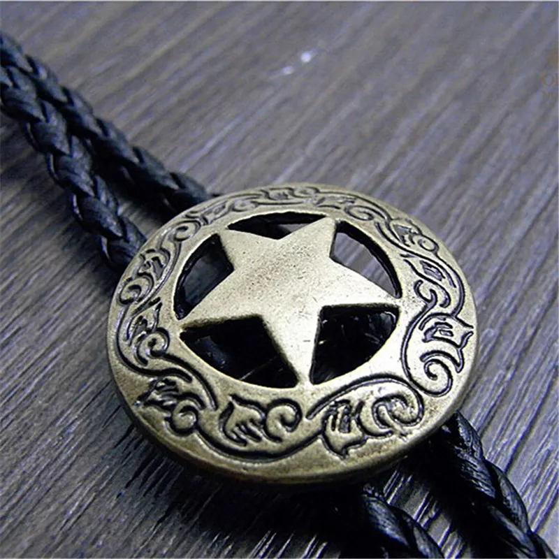 Western Cowboy Star Bolo tie Rodeo Dance Necktie Bola tie