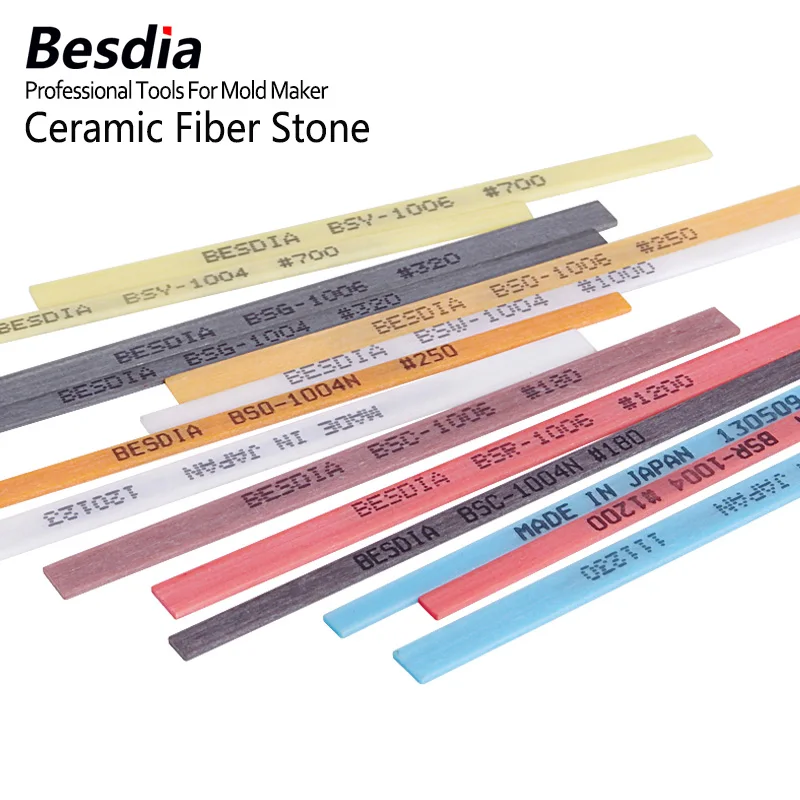 Pedra oleosa de fibra cerâmica cilíndrica, feita no Japão, Taiwan Besdia, 1004 1006 1010, 3x100