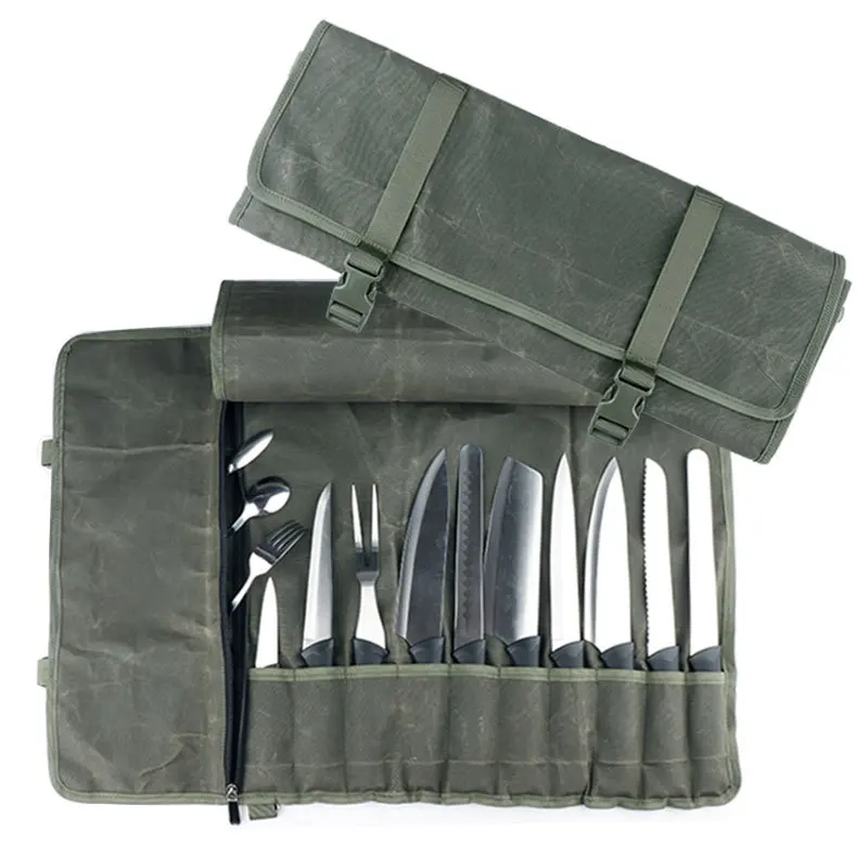 

Roll Bag Chef Knife Bag Kitchen Storage Bags Portable Knife Holder Multifunction Knife Carrying Bag Chef Tool Organizer JU32309